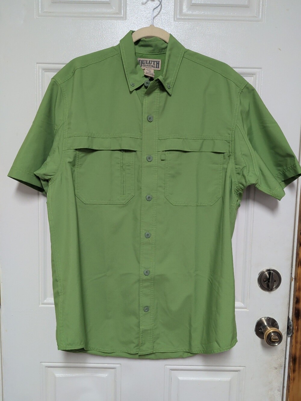 Duluth Trading Company Cool Plus Vented Green Shirt Men’s Medium Outdoor